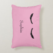 Pink Black Eyelashes Glam アクセントクッション (正面(垂直))