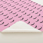Pink Black Eyelashes Glam シェルパブランケット (3/4)