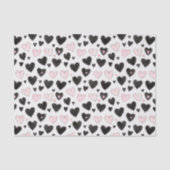 Pink Black Hearts Birthday 薄葉紙 (正面)