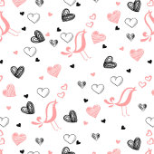 Pink Black Hearts Cute Love You Gift Table Runner ロングテーブルランナー