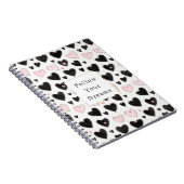 Pink Black Hearts Follow your dreams ノートブック (右側)