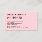 Pink Black Photo Makeup 名刺 (裏面)