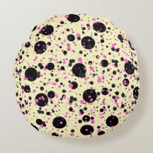 Pink & Black Polka Dot Glam Pattern