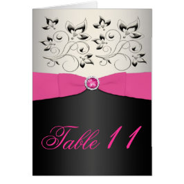 Pink、Black、Silverの表番号カード(スクリプト)