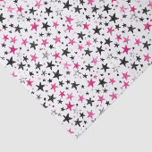 Pink Black Silver Stars Birthday 薄葉紙 (詳細)