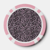 Pink Black Stripes   ポーカーチップ (裏面)