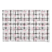 Pink Black Stripes   枕カバー (正面左)