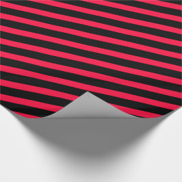 pink-black stripes – pink-schwarz gestreift ラッピングペーパー