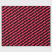 pink-black stripes – pink-schwarz gestreift ラッピングペーパー (フラット)