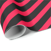 pink-black stripes – pink-schwarz gestreift ラッピングペーパー (ロールコーナー)