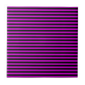 Pink Black Stripes Seamless Pattern タイル (正面)