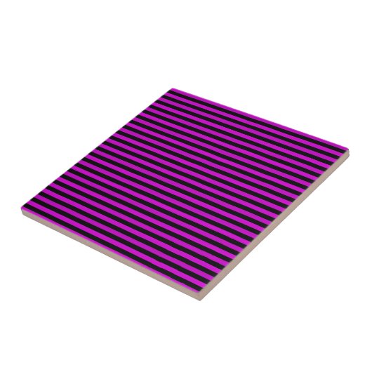 Pink Black Stripes Seamless Pattern タイル (側面)
