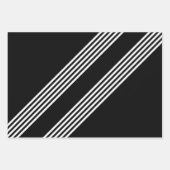 Pink, Black & White ラッピングペーパーシート (正面)