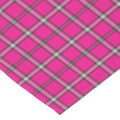 Pink Black White Plaid Bright Table Runner ショートテーブルランナー (コーナー)