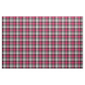 Pink Black White Plaid Tartan  ファブリック (ヤード)