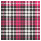 Pink Black White Plaid Tartan  ファブリック (見本)