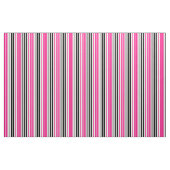 Pink Black White Stripes Pattern Design  ファブリック (ヤード)