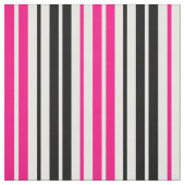 Pink Black White Stripes Pattern Design  ファブリック (見本)