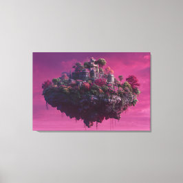 Pink Bloom Sky Citadel キャンバスプリント