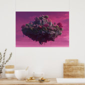 Pink Bloom Sky Citadel ポスター (キッチン)