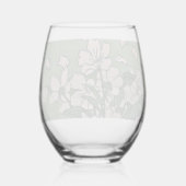 Pink Blossom Cascade  ステムなしワイングラス (裏面)