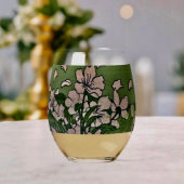 Pink Blossom Cascade  ステムなしワイングラス