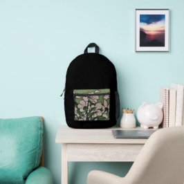 Pink Blossom Cascade プリントバックパック