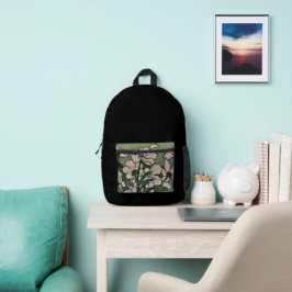 Pink Blossom Cascade プリントバックパック