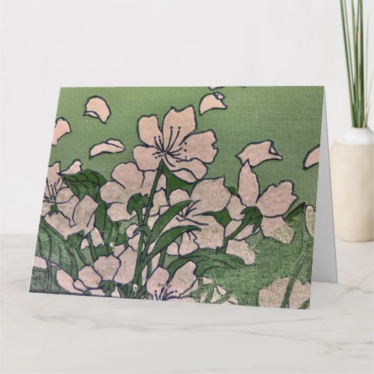 Pink Blossom Green カード (裏面)