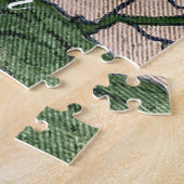 Pink Blossom Green ジグソーパズル (側面)