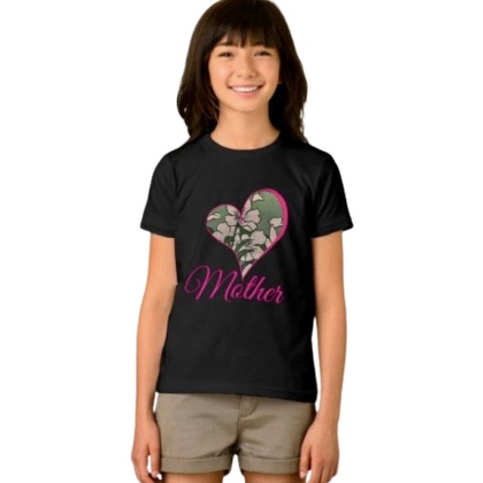 Pink Blossom Green トライブレンドＴシャツ