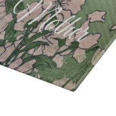 Pink Blossom Green Cutting Board カッティングボード (角)