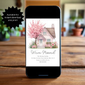 Pink Blossom House | New Home Address  案内状