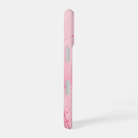 Pink Blossom Mist Phone Case iPhone 16ケース (右側面)
