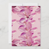 Pink Blossom RSVPフォトエレガントカード 招待状 (裏面)