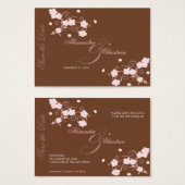 Pink Blossom Save The Date 結婚's MiniCard (正面&裏面)