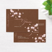 Pink Blossom Save The Date 結婚's MiniCard (デスク)
