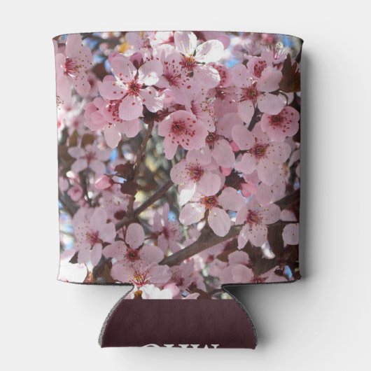 Pink Blossoms Spring Floral 缶クーラー (裏面)