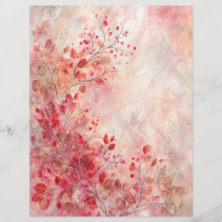 Pink Blossoms Writing/Scrapbooking Paper レターヘッド