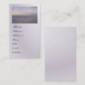 Pink & Blueビーチat Dawnプロフィール 名刺 (正面/裏面)