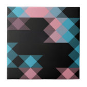 pink blue and black geometric タイル (正面)