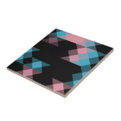 pink blue and black geometric タイル (側面)