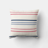 Pink blue and white stripes クッション (裏面)