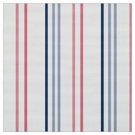 Pink blue and white stripes ファブリック