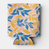 Pink, Blue, and Yellow Lithograph Floral Wedding 缶クーラー (正面)