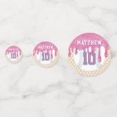 Pink & Blue Baseball Drip コンフェッティ (裏面)