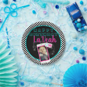 Pink|Blue Cellphoneフォトソーシャルメディア誕生日 ペーパープレート (パーティー)