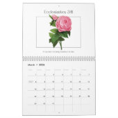 Pink Blue Coquette Christian Bible Quote カレンダー (3月 2026)