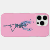 Pink Blue Flames Ballerina Dancing Skeleton Design Case-Mate iPhoneケース (裏面 (横))