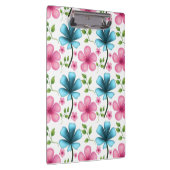 Pink & Blue Floral Seamless Pattern クリップボード (右)
